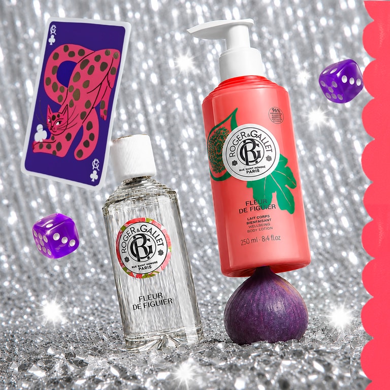 Fleur de Figuier Coffret Noël eau parfumée bienfaisante 100ml + lait corps bienfaisant