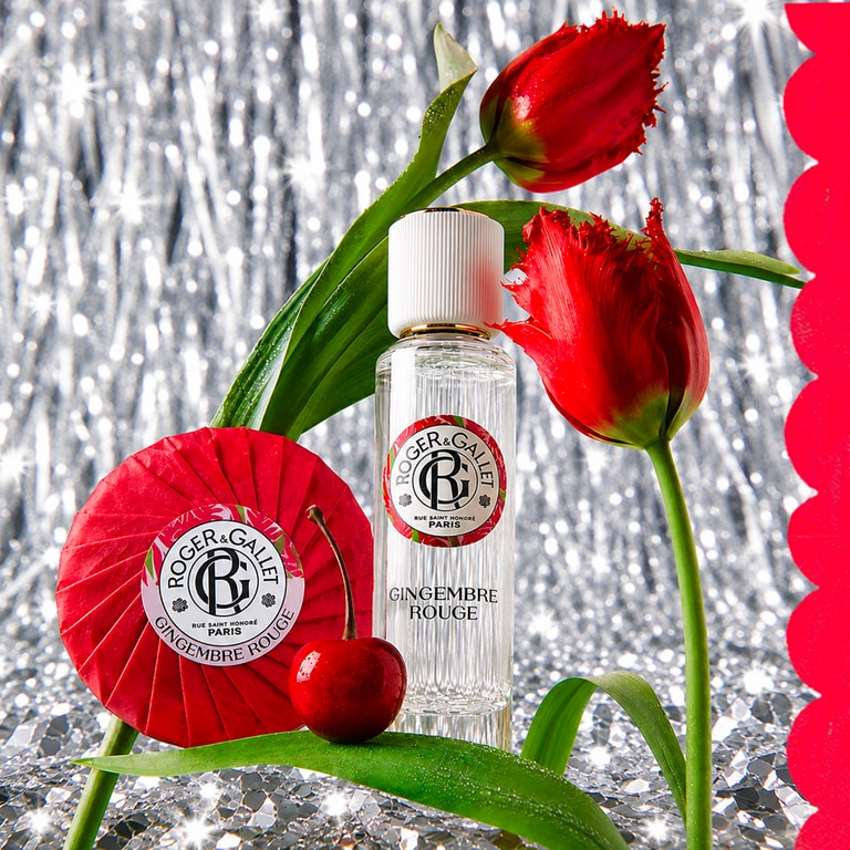 Gingembre Rouge Coffret Noël savon bienfaisant + eau parfumée bienfaisante 30ml
