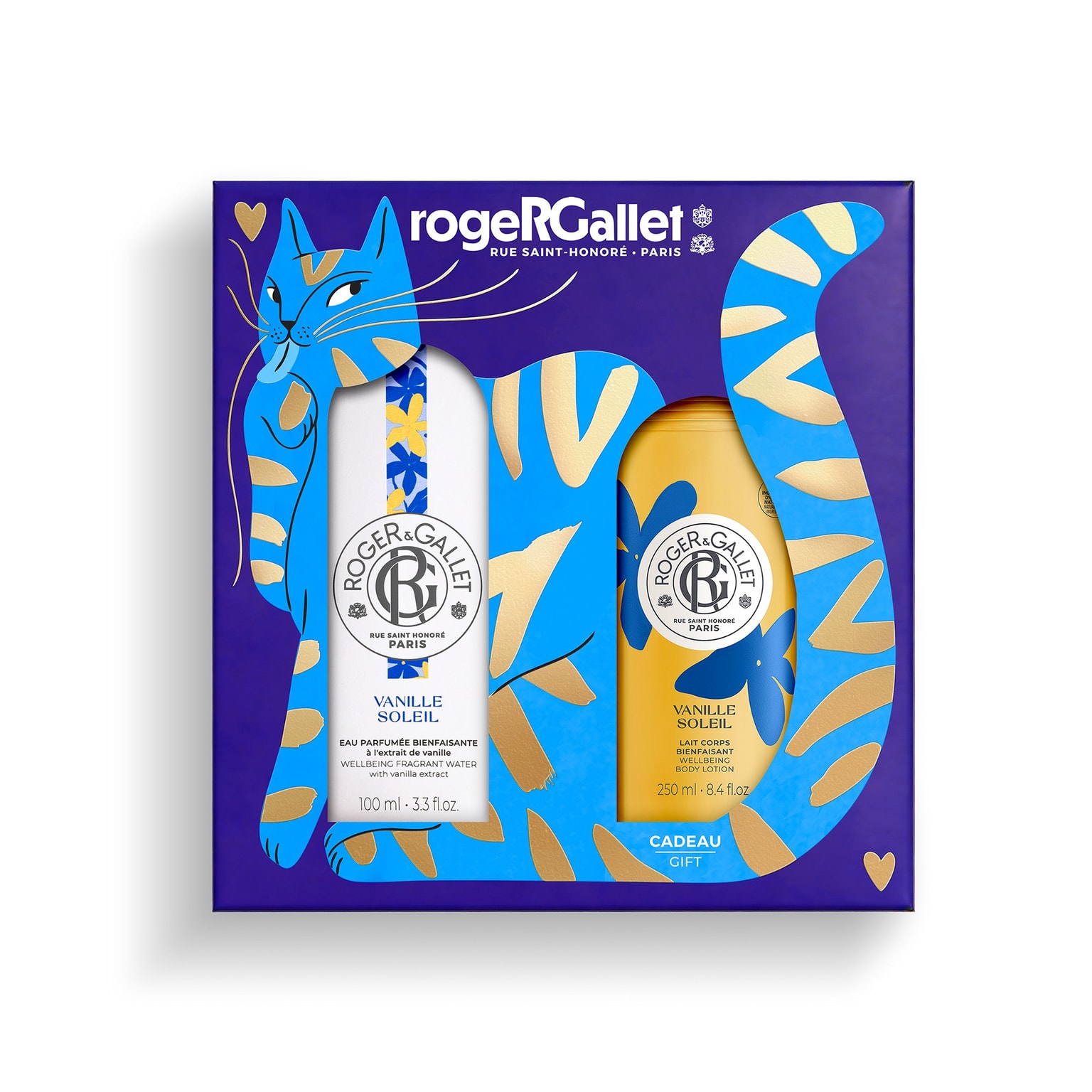 Vanille Soleil Coffret Noël Eau Parfumée Bienfaisante 100ml + Lait Corps Bienfaisant
