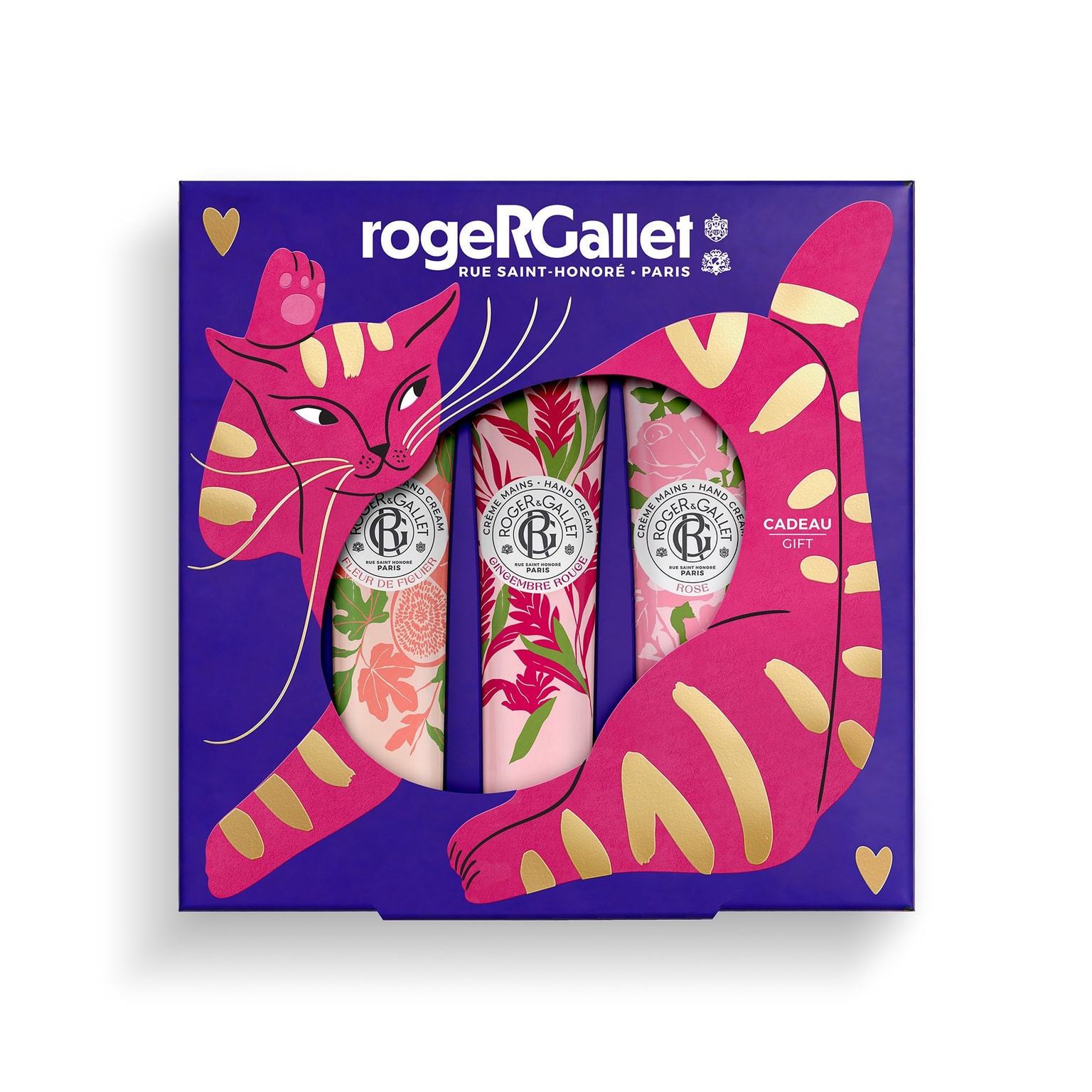 Multi-Fragrances Coffret 3 crèmes mains bienfaisantes 30ml – Fleur de Figuier, Gingembre Rouge, Rose