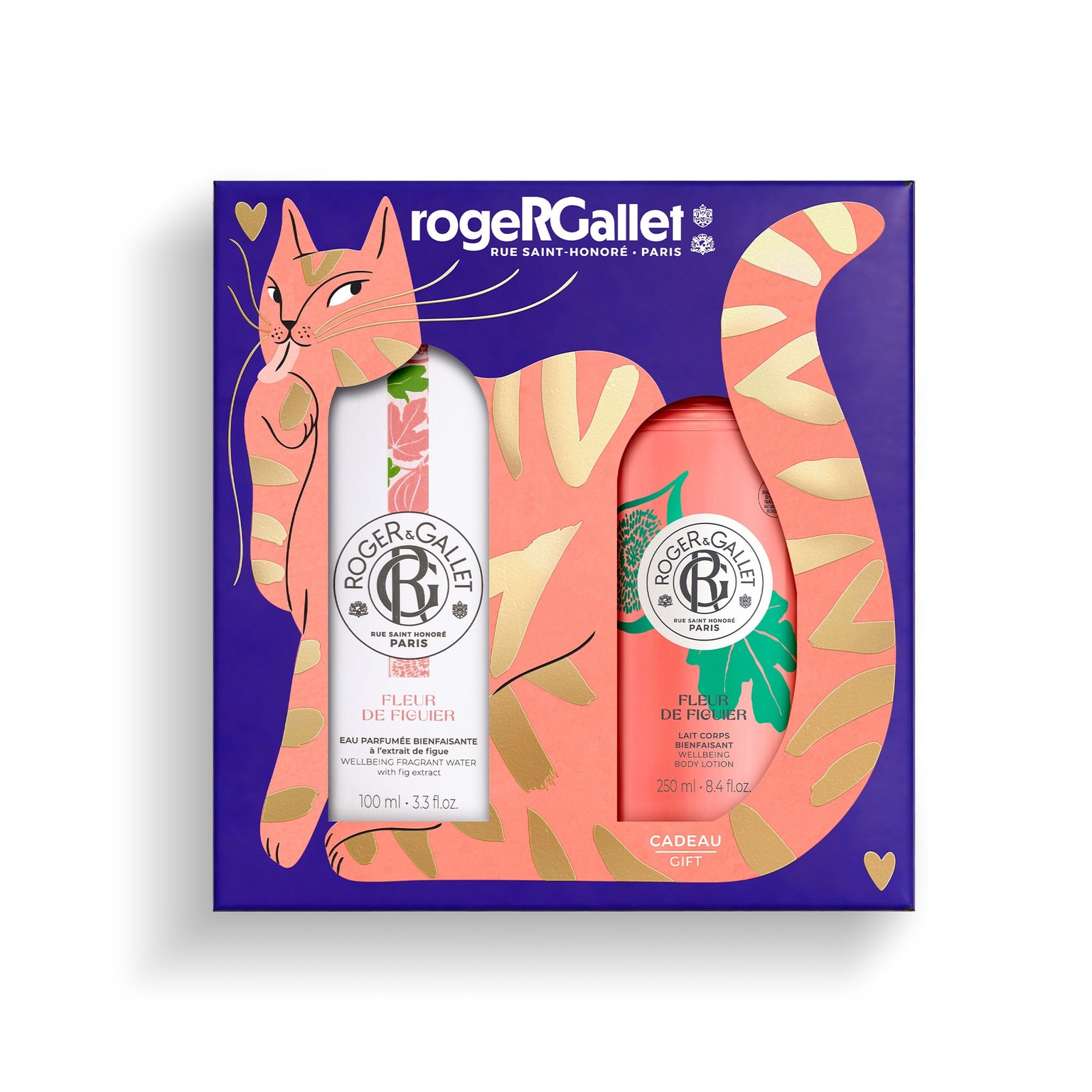 Fleur de Figuier Coffret Noël eau parfumée bienfaisante 100ml + lait corps bienfaisant