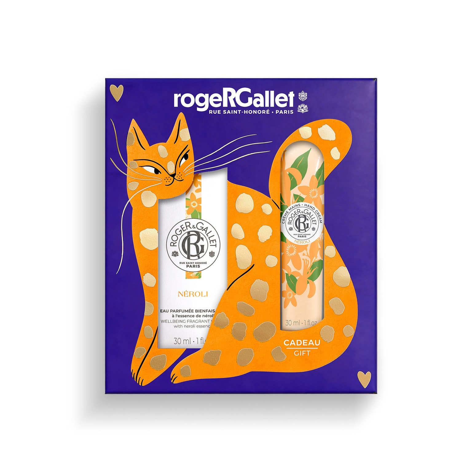 Néroli Coffret Noël eau parfumée bienfaisante 30ml + crème mains bienfaisante
